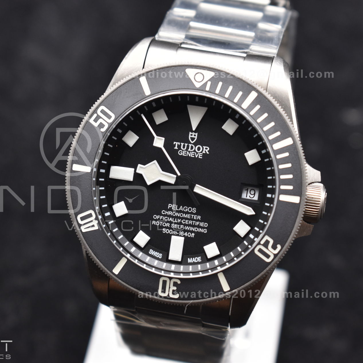 Pelagos Titanium Black Ceramic XF 1:1 Best Edition Black Dial on Titanium Bracelet A2824